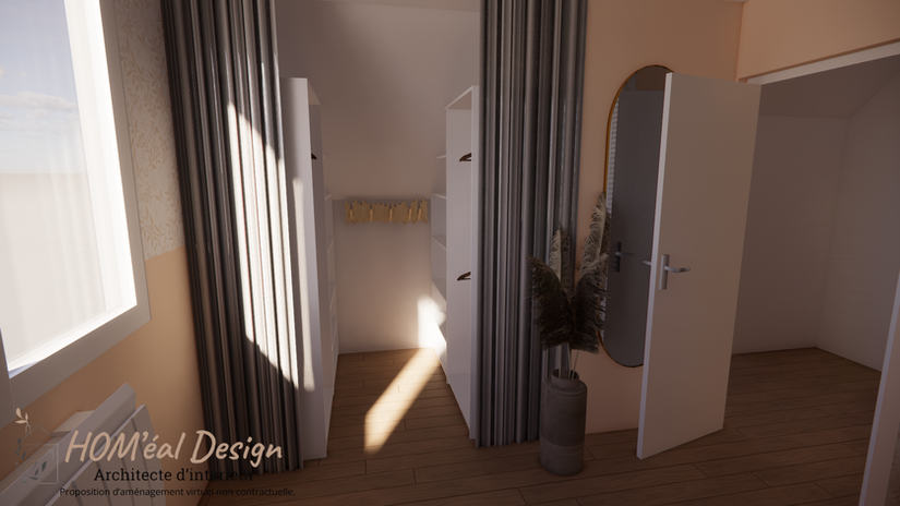 Réagencement d'un étage afin de créer une nouvelle chambre